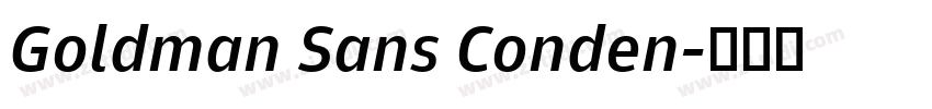 Goldman Sans Conden字体转换